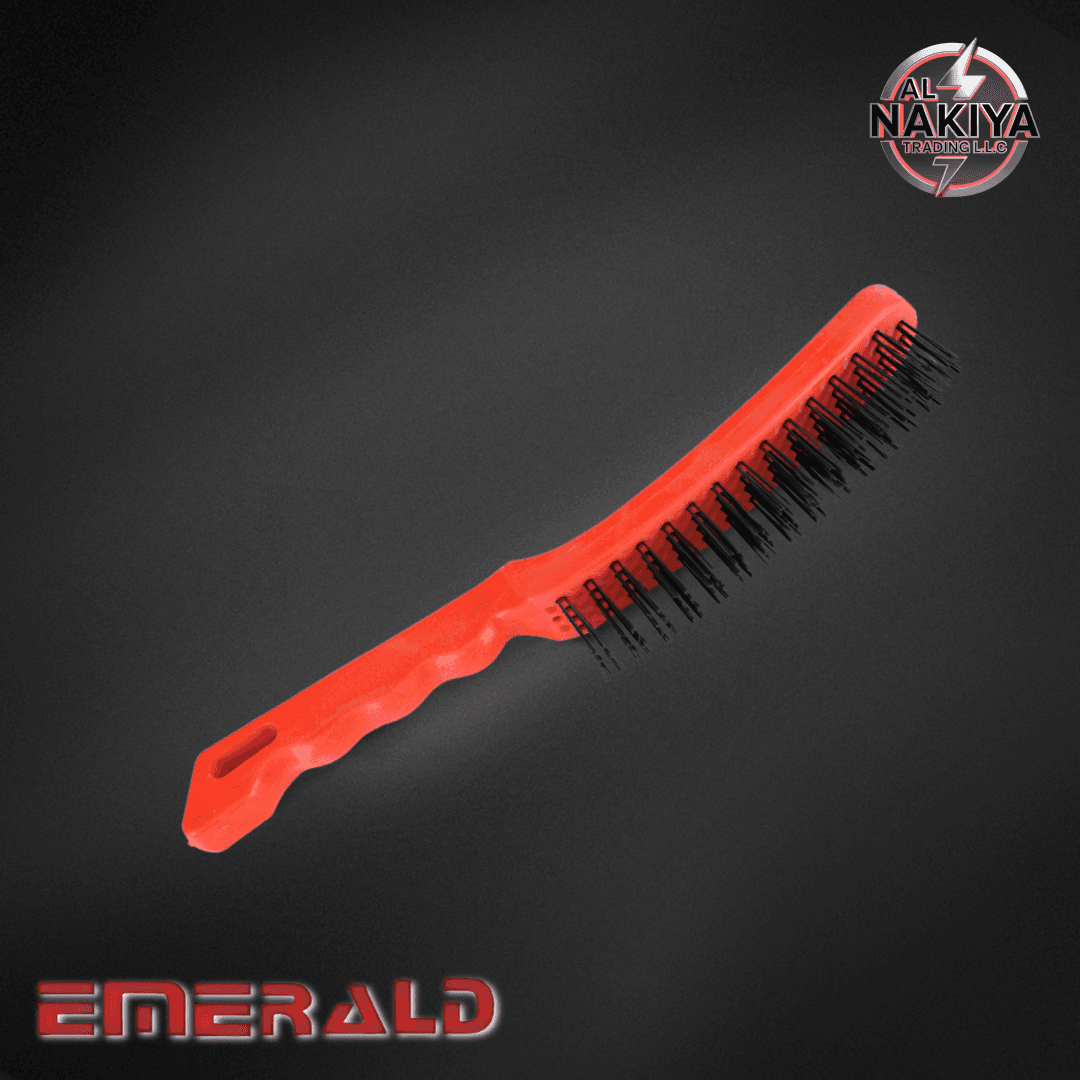 STEEL WIRE BRUSH WITH PVC HANDLE