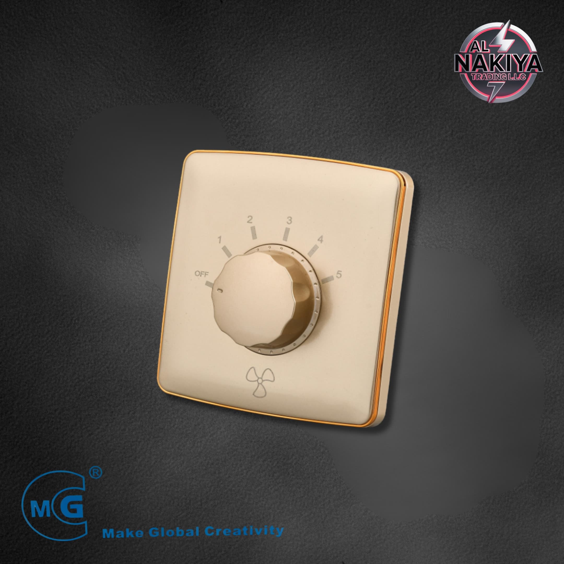 FAN DIMMER (WHITE+GOLD)