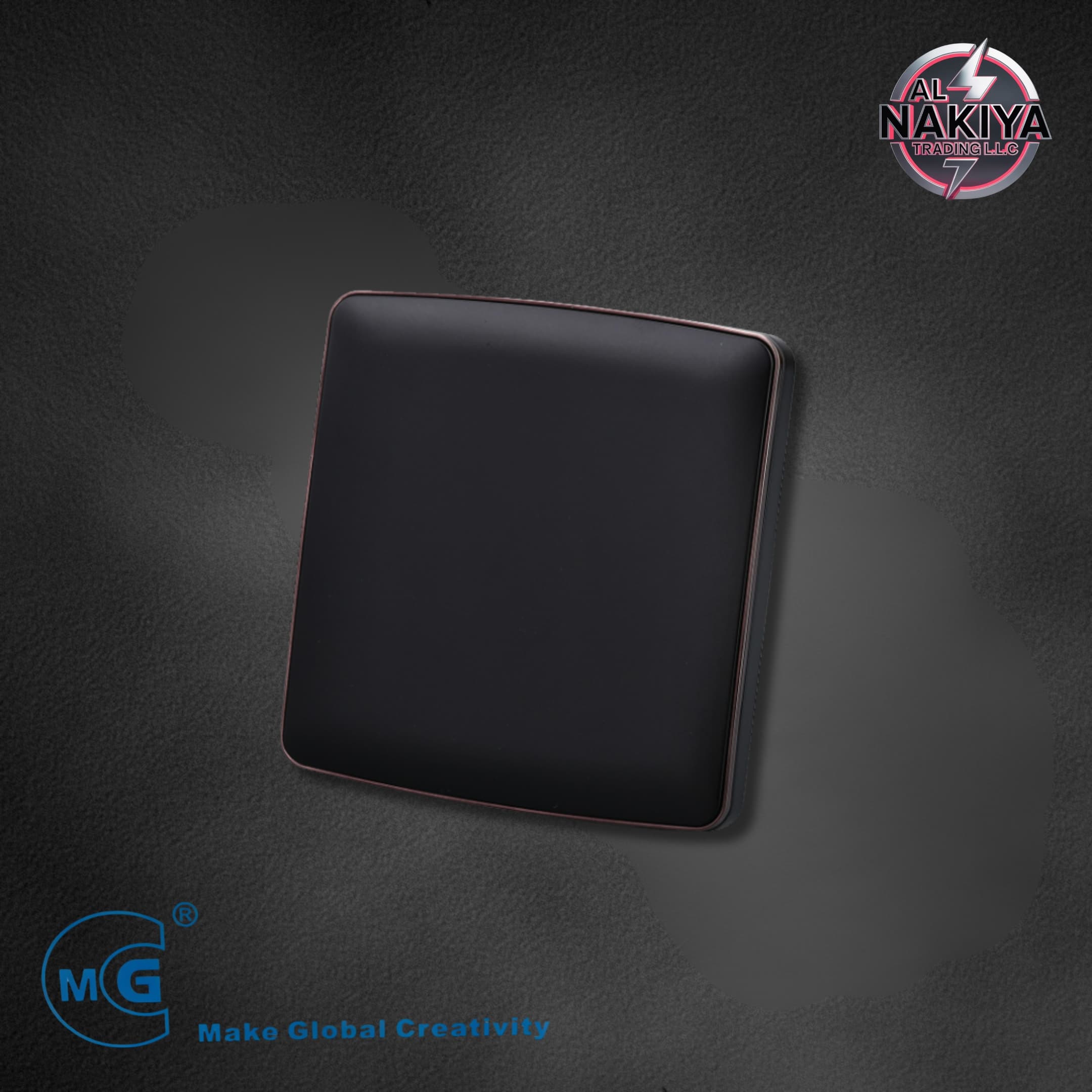 BLANK PLATE 3X3 (BLACK +SILVER)
